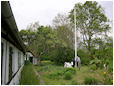 Hestebedg�rd - flagstangen rejses 14. maj 2011