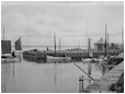 Hestebedg�rd - s�rudstilling om Or�s forbindelser med omverdenen 2010 - Or� Havn, Our� Skibsbro omkring 1905 - postkort